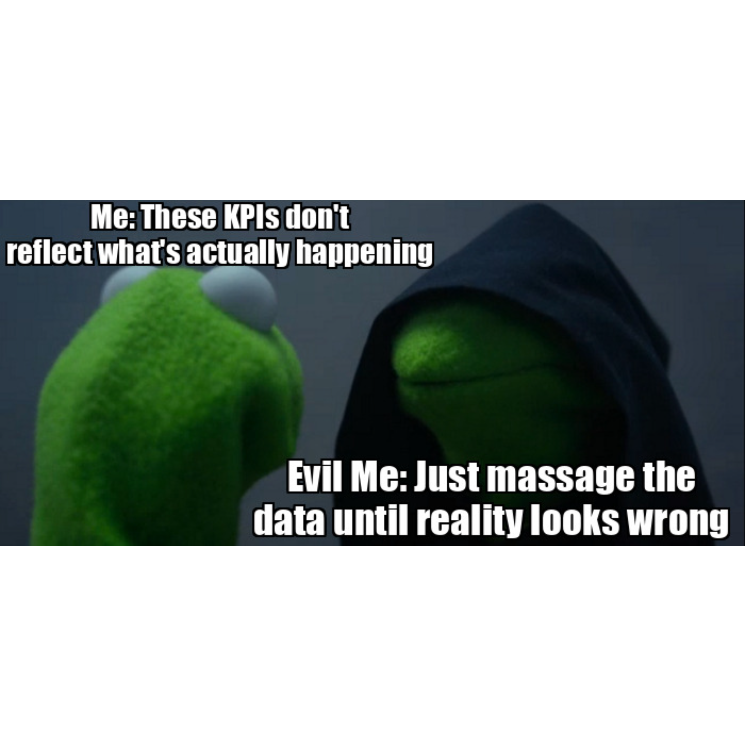 KPIs don't match reality, but reality must adapt