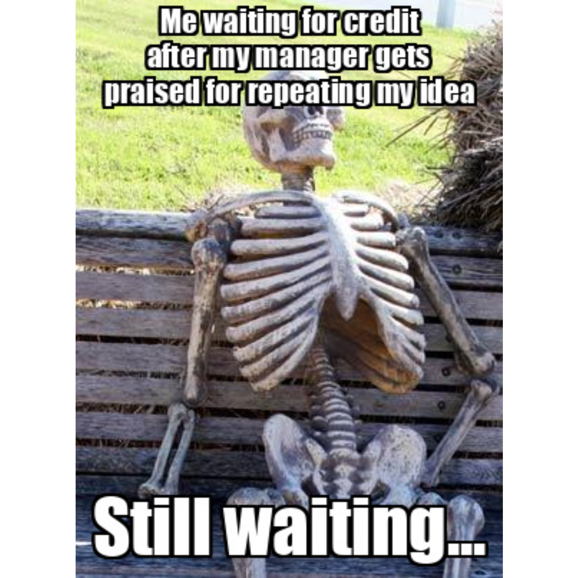 When you said an idea in the meeting and no one cared